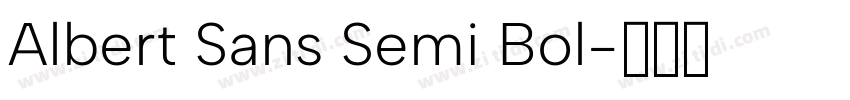 Albert Sans Semi Bol字体转换
